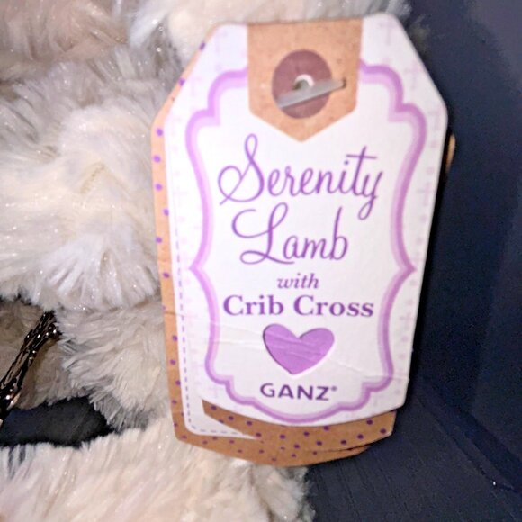 GANZ Serenity Lamb with Crib Cross Tag God Bless This Child - Picture 6 of 16